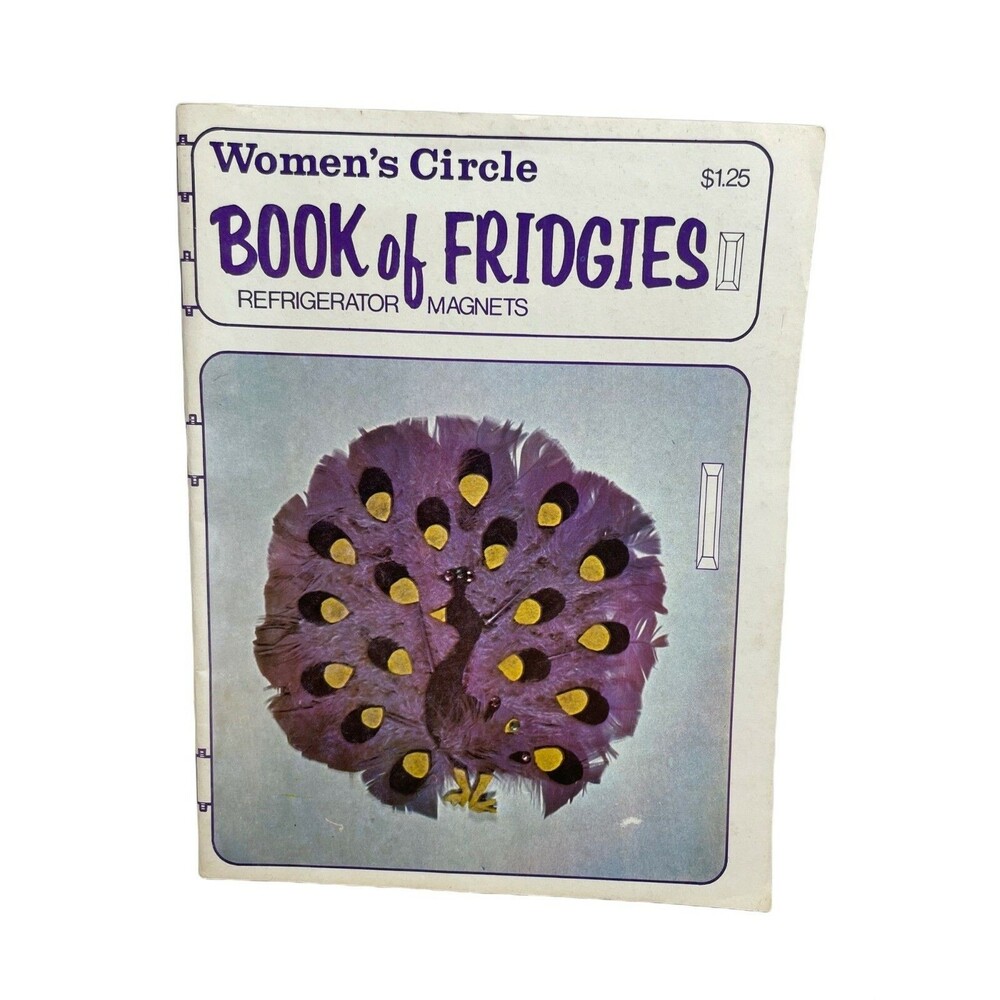 Women's Circle Book of Fridgies Refrigerator Magnets Book Crafts Vintage